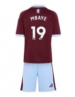 Aston Villa Ibrahim Mbaye #19 Domácí dres pro děti 2026-27 Krátký Rukáv (+ trenýrky)